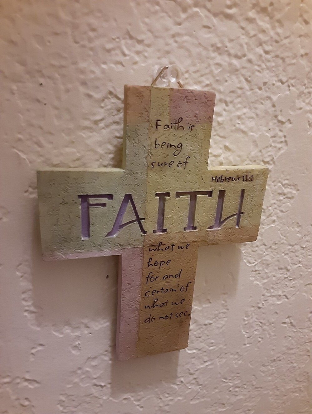 Faith Cross Wall Decor Hebrews 11:1